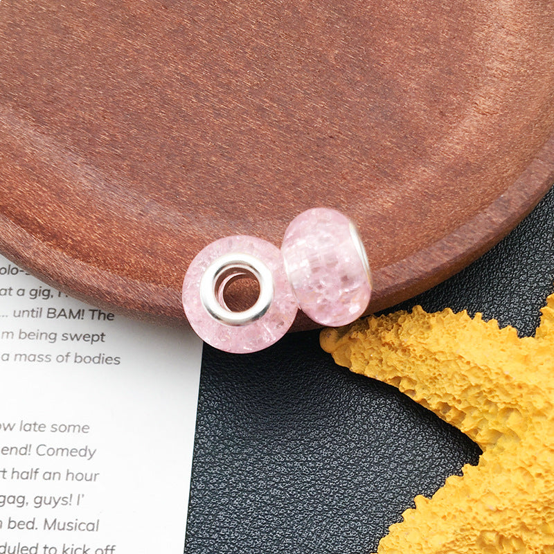 Resin Spacer Beads Pink Tone 40pcs 9