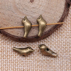 Bird Metal Beads 15mm Vintage Alloy Animal Design 30pcs 4