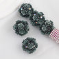 Flower Cluster Clay Beads 20mm Glitter Gothic Rose Bubblegum 10pcs 7