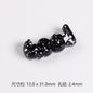 Painted Plate Acrylic Beads 31mm Splash Ink Good Word 20pcs 13