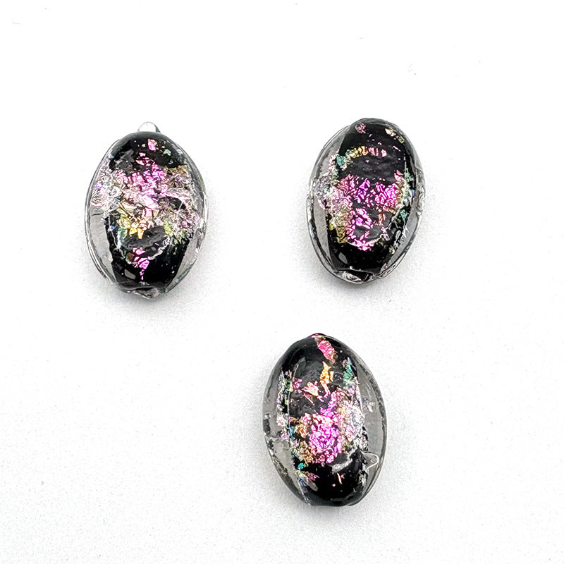 Lampwork Glass Beads Star Pattern Geometric Shapes Celestial 10pcs 10