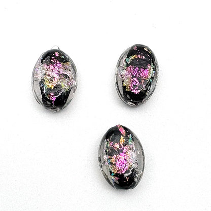 Lampwork Glass Beads Star Pattern Geometric Shapes Celestial 10pcs 10