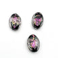 Lampwork Glass Beads Star Pattern Geometric Shapes Celestial 10pcs 10