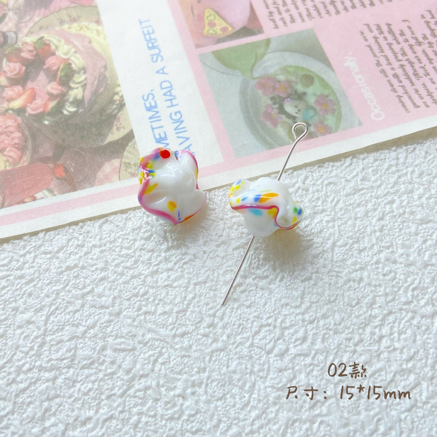 Hand Painted Animal Series Lampwork Glass Beads 1pc Adorable Characters 5