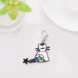 Enamel Astronaut Keychain Metal Zinc Alloy Space Theme Charm 52