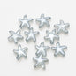 Electroplated Starfish Glass Beads 13-14mm Transparent 30pcs 15