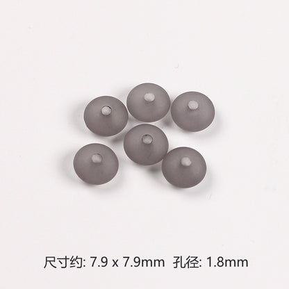 Acrylic Round Spacer Beads 8mm Matte Transparent Jelly Color 200pcs 12