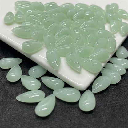 Czech Glass Beads Teardrop 8mm 14mm Glossy Purple Pink Iridescent 100pcs 7