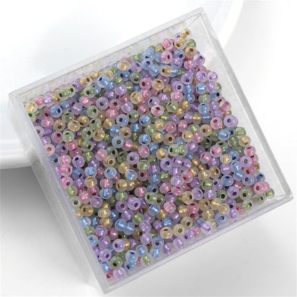Silver-plated Vintage Seed Glass Beads 3mm Timeless Shimmer 600pcs 21