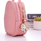Alloy Rhinestone Elephant Keychain Metal Animal Charm with Lantern Detail 4