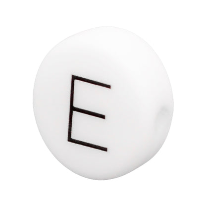 12mm Silicone Letter Beads Flat Round Alphabet Options 20pcs 9