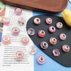 Resin Spacer Beads Pink Tone 40pcs 3