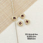 Bone and Heart Metal Beads 15mm and 10mm Baking Painted Alloy 10pcs 23