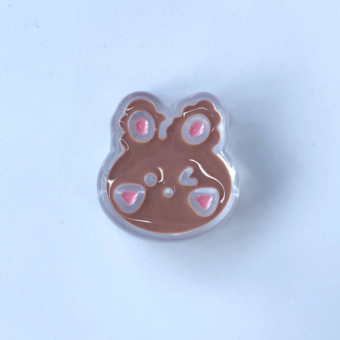 Painted Rabbit Acrylic Beads 24mm Transparent Pastel Colors 100pcs 11
