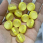 Imitation Opal Plaid Pattern Resin Beads 16mm Glossy Mixed Colors 100pcs 10