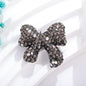 Rhinestone Bow Clay Beads 28mm Colorful Sparkle 5pcs 12