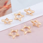 Hollow Geometry Acrylic Beads CCB Plastic Star Heart Flower 100pcs 12