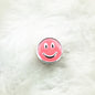 Smiling Face Enamel CCB Plastic Beads 10x8mm Colorful Mixed 50pcs 10