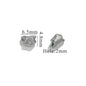 Stainless Steel Baroque Metal Beads Textured Vintage Style 20pcs 24