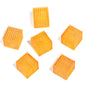 Transparent Square Acrylic Beads 16mm Colorful Bubbly Texture 50pcs 12