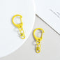 Zinc Alloy D Shaped Colorful Buckle Keychain Clasps 20pcs 38mm 9