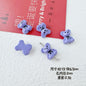Bear and Double Heart Metal Beads 13mm Baking Painted Alloy 10pcs 9