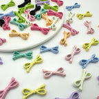 Eight Character Shaped Bow Tie Metal Beads 10*22mm Baking Painted 10pcs 6