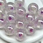 Luminous Rose Resin Beads 16mm Round Multicolor 10pcs 4