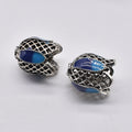 Tulip Metal Beads 14mm Cloisonne Enamel Detailed 50pcs 6