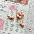 Chubby Wing Metal Beads 17mm Glossy Enamel Finish 10pcs 6