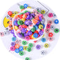 Flat Clay Beads 10mm Color Fruit Cartoon Mixed Design 1000pcs 10