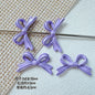 Bow Metal Beads 24mm Painted Lace Pastel Colors 20pcs 10