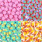 Fish Clay Beads Tropical Series Colorful Polymer 200pcs