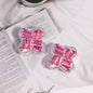 Rhinestone Paved Four-leaf Clover Rhinestone Beads 16mm Alloy 3pcs 6