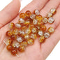 Crackle Round Glass Beads 10mm Assorted Colors 40pcs 15