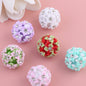 Embellished Bubblegum Beads 22mm Gradient Six Petal Flower Cluster 5pcs