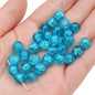Crackle Round Glass Beads 10mm Assorted Colors 40pcs 26
