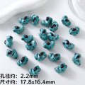 Hand Painted Animal Ceramic Beads Cute 3D Design 2pcs 6