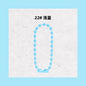 Multi Colored Iron Ball Chain Key Rings 10mm 12mm Length 100pcs 28