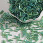 Plating Bugle Glass Beads 7mm Vibrant Polished Colors 1800pcs 15