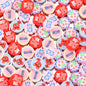 Flat Clay Beads 9mm Mother'S Day Series Pattern Polymer 100pcs 6