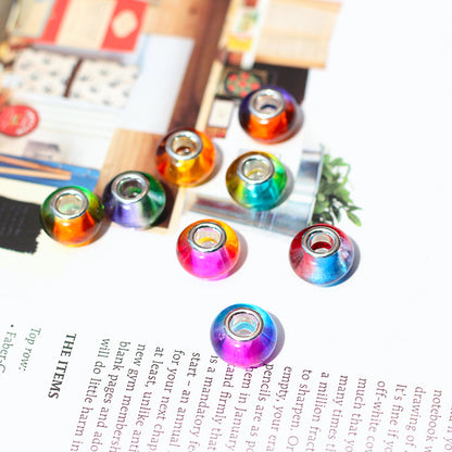 Acrylic Spacer Beads 9*14mm Two-Color Gradient 100pcs 5