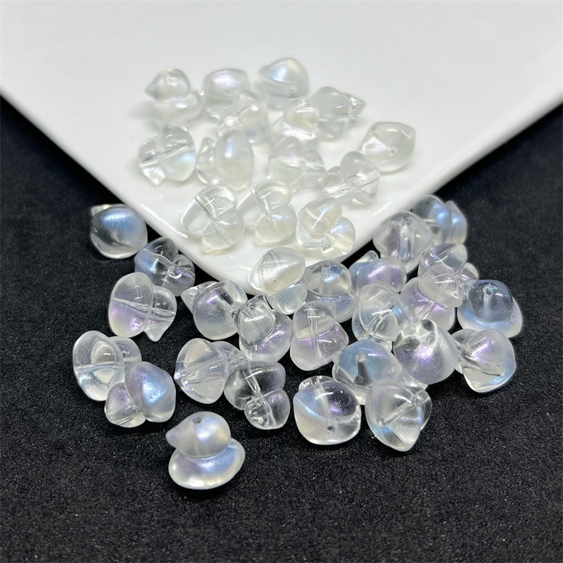 Transparent Duck Glass Beads 12mm Amber Translucent 100pcs 2