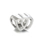Heart Metal Beads 10mm Hollow Double Large Hole Alloy 20pcs 4