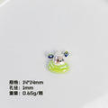 Plating Sanri Universe Series Resin Beads Whimsical Character Design 20pcs 6
