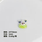 Plating Sanri Universe Series Resin Beads Whimsical Character Design 20pcs 6