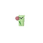Silicone 3D Focal Beads Teddy Bear Holding Rose 20pcs 11