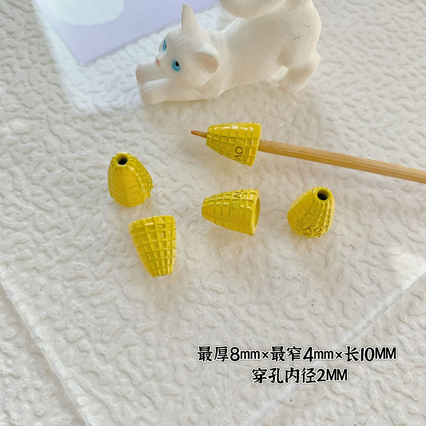 Cupcake and TV Metal Beads Painted Colorful Alloy 20pcs 12