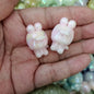 Glow Plating Cap Doll Acrylic Beads 20x30mm Pastel Colors 100pcs 3