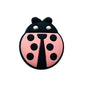 Silicone Focal Beads Seven-spotted Ladybug Rounded Shape 20pcs